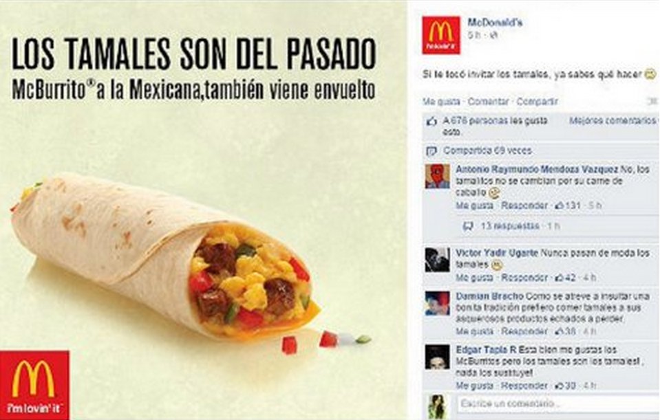 El fracaso de McDonald's México con su campaña "El tamal es cosa del pasado"