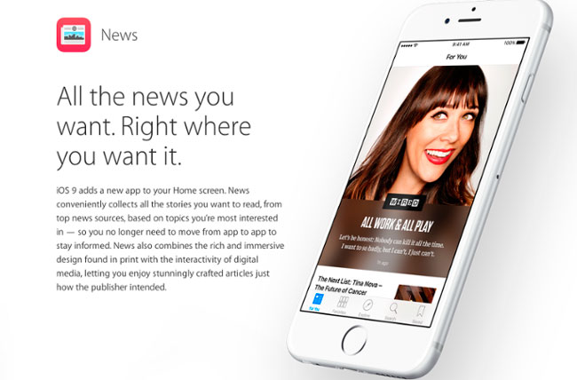 agregar contenido a apple news