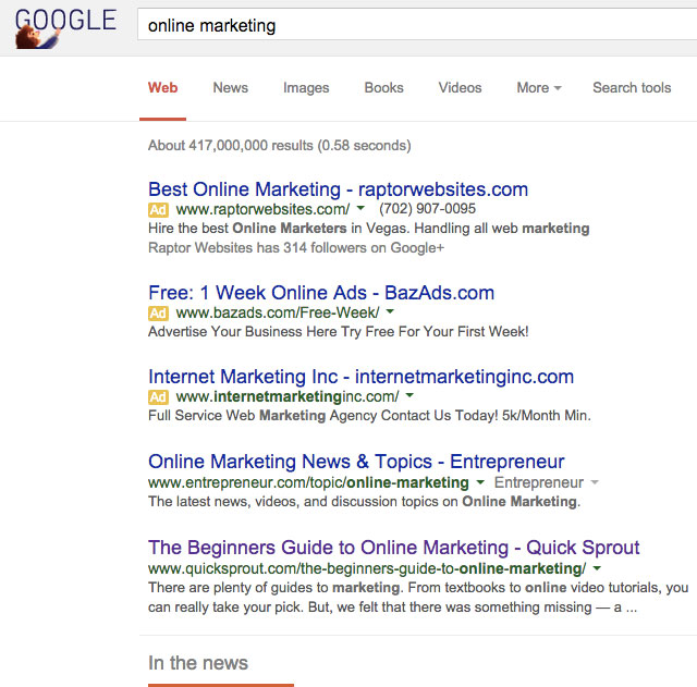 experiencia de usuario ranking en google online marketing