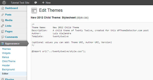 como crear un child theme en wordpress