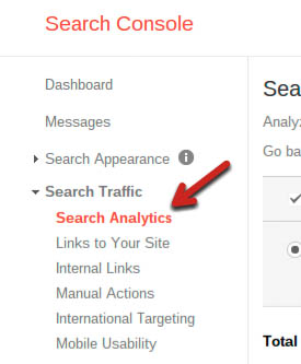 search analytics webmaster tools optimizar pagina web
